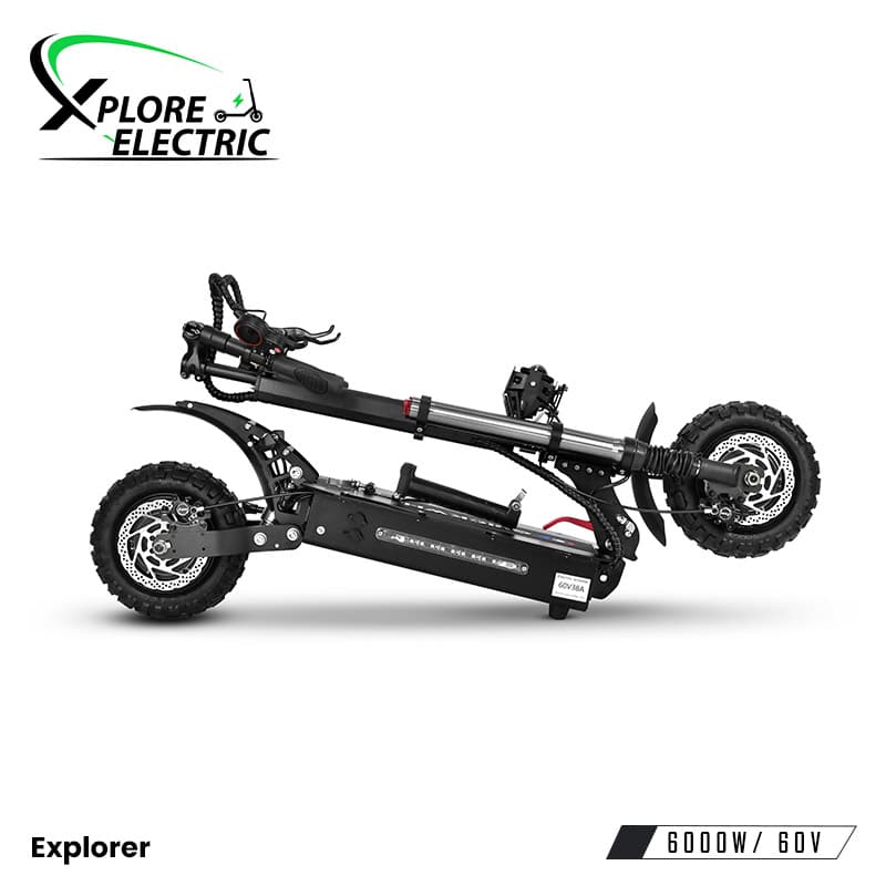 Dual Motor Scooter ZonDoo ZO01 Electric Scooter - 55MPH, 6000W Dual Motor, 60-Mile Range, Off-Road Fat Tire E-Scooter With Detachable Seat Off-road E- Scooter